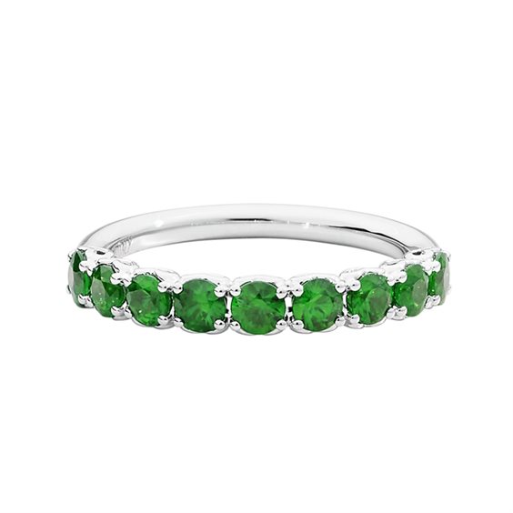 Anello Recarlo Donna Anniversary Gems in Oro bianco Smeraldo 0.37 Ct R93MZ001/SM - R93MZ001/SM